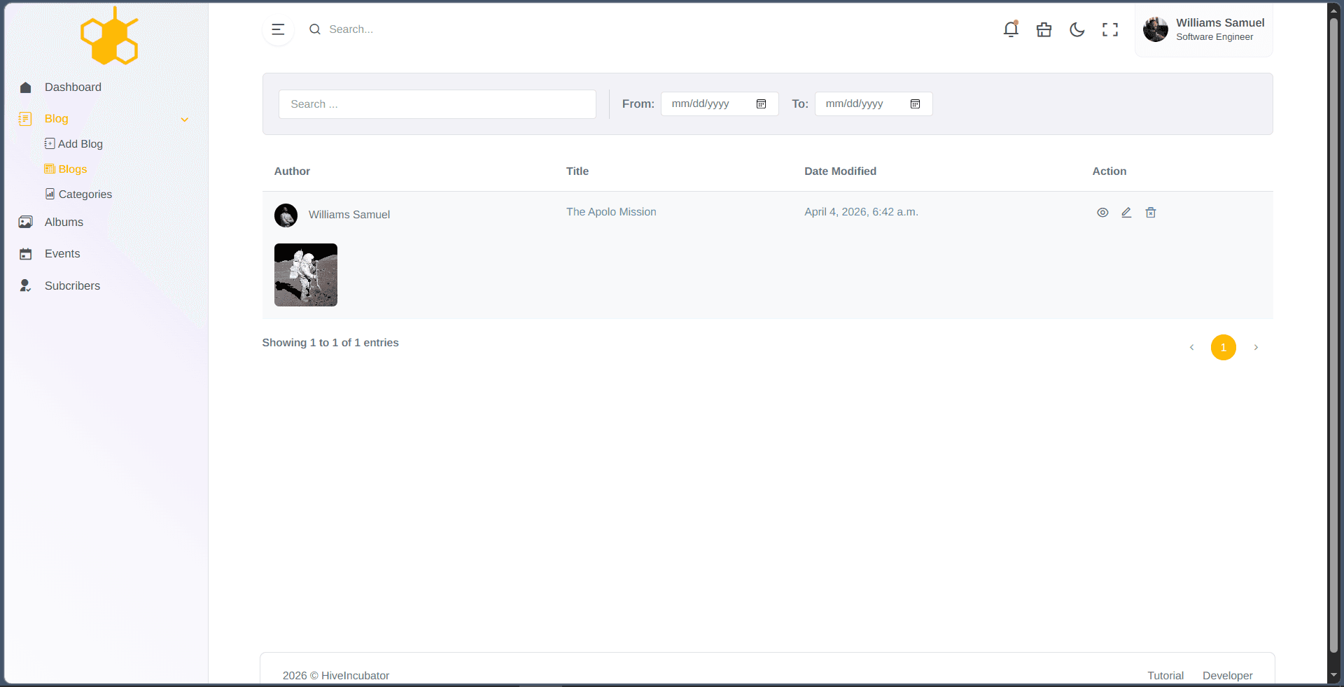 Hive CMS image 3